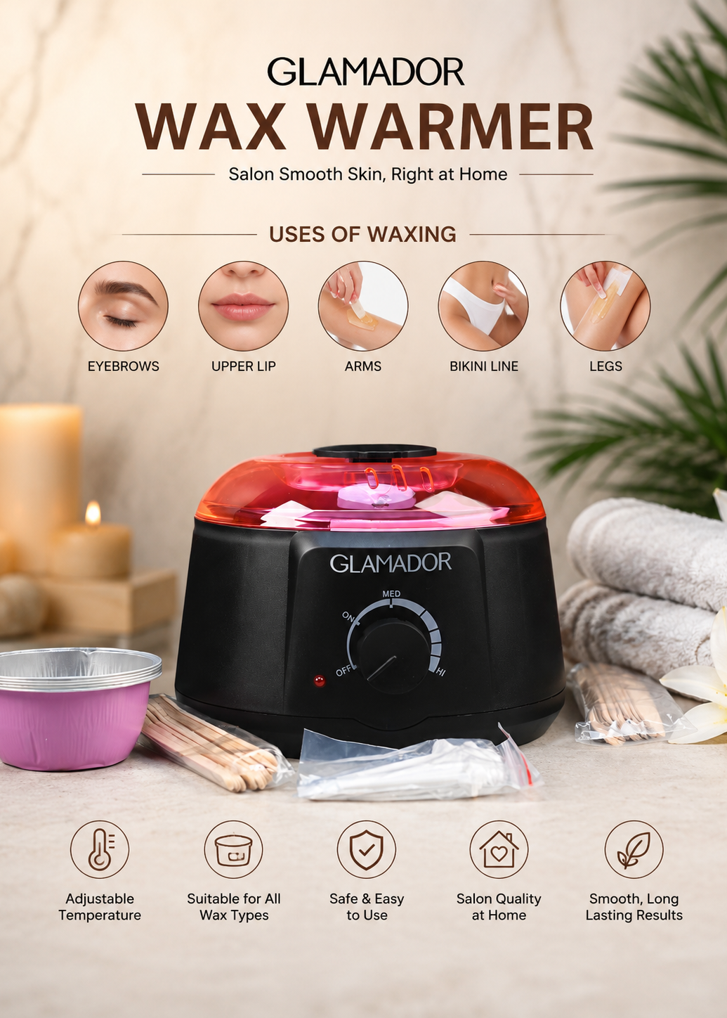 GLAMADOUR WAX WARMER