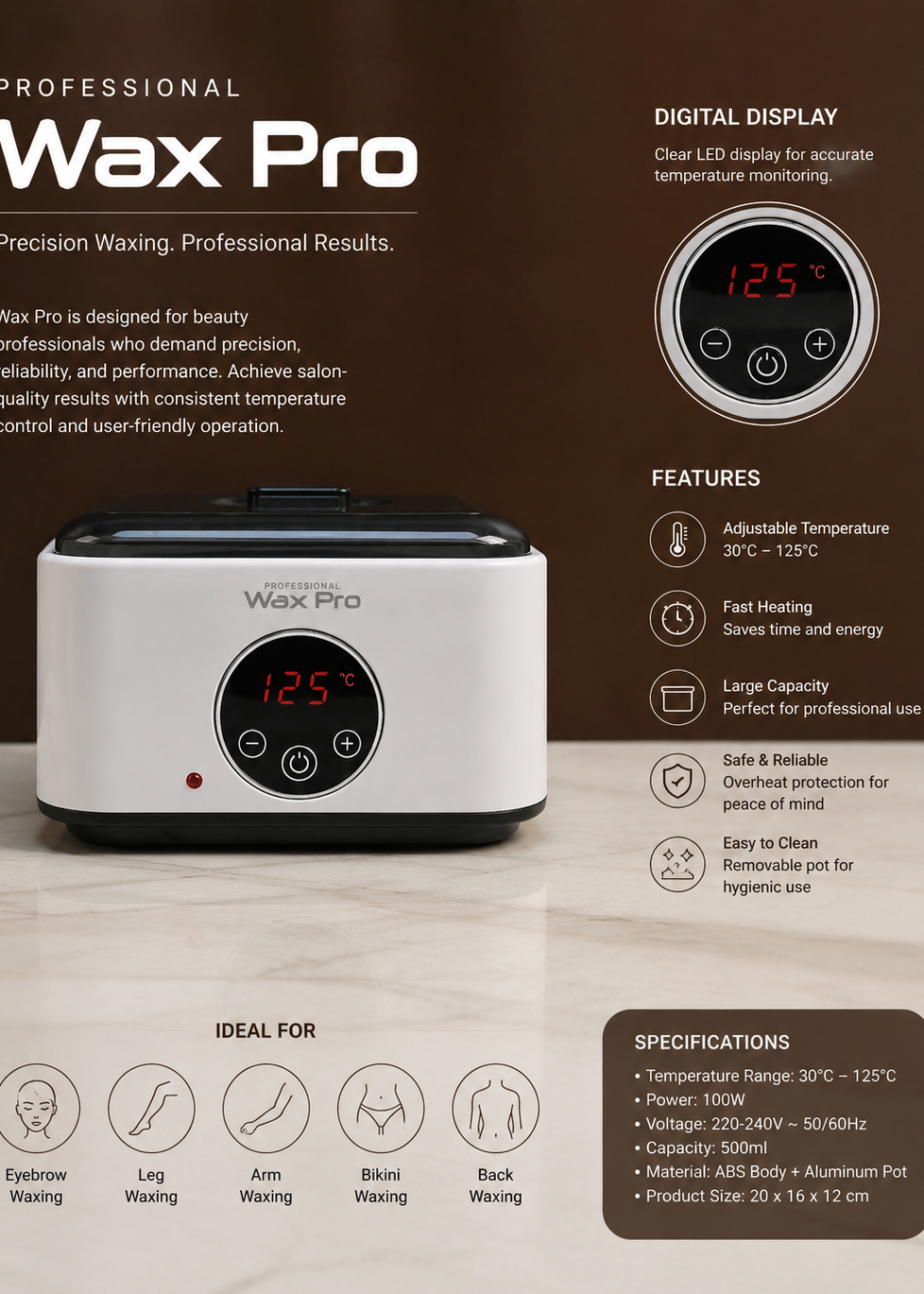 Wax Pro Digital Wax Heater – Professional Wax Warmer